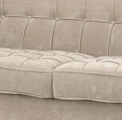 Casa Padrino sofá de lujo greige 230 x 81 x H. 78 cm - colección de lujo