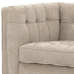 Casa Padrino sofá de lujo greige 230 x 81 x H. 78 cm - colección de lujo