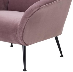 Casa Padrino silla de lujo en púrpura con patas negras 88 x 80 x H. 91 cm - muebles de diseño de club