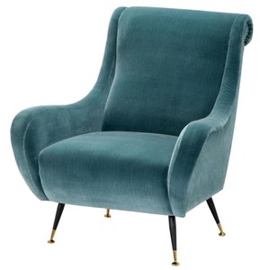 Casa Padrino Luxury Hotel Salon Armchair Turquoise 80 x 90 x H. 88 cm - Living Room Furniture