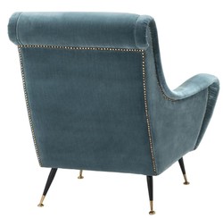 Casa Padrino Luxury Hotel Salon Sillón Turquesa 80 x 90 x H. 88 cm - mobiliario de sala de estar