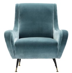 Casa Padrino Luxury Hotel Salon Sillón Turquesa 80 x 90 x H. 88 cm - mobiliario de sala de estar