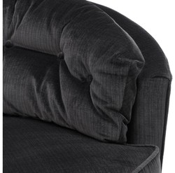 Casa Padrino chaise pivotante noir 90 x 86 x H. 72 cm - qualité de luxe
