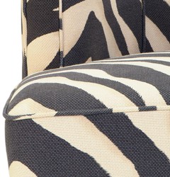 Casa Padrino armchair in zebra design 78 x 74 x H. 77 cm - luxury living room armchair