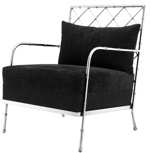 Casa Padrino poltrona di lusso argento 64,5 x 71,5 x H. 83 cm - edizione limitata