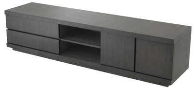 Casa Padrino Luxus Fernsehschrank Anthrazit 220 x 52,5 x H. 53 cm - Luxus Kollektion