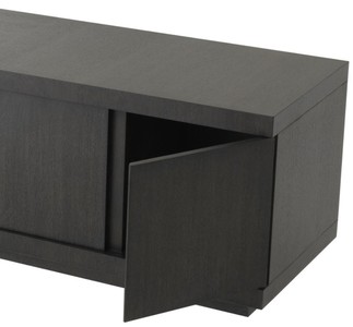 Casa Padrino Luxus Fernsehschrank Anthrazit 220 x 52,5 x H. 53 cm - Luxus Kollektion