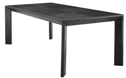 Casa Padrino mesa de comedor de lujo en negro 225 x 100 x H. 75 cm - Edición Limitada