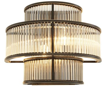 Casa Padrino Hotel Restaurant Wandlampe Bronze 35 x 19 x H. 28 cm - Wohnzimmer Wandleuchte