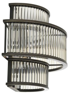 Casa Padrino Hotel Restaurant Wandlampe Bronze 35 x 19 x H. 28 cm - Wohnzimmer Wandleuchte