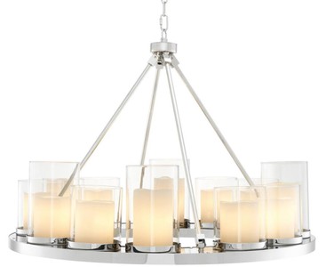Casa Padrino lustre de luxe en argent 90 x H. 65 cm - collection restaurant hôtel