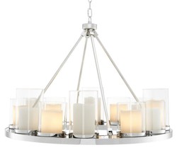 Casa Padrino lustre de luxe en argent 90 x H. 65 cm - collection restaurant hôtel