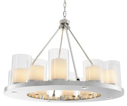 Casa Padrino lustre de luxe en argent 90 x H. 65 cm - collection restaurant hôtel