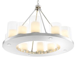 Casa Padrino lustre de luxe en argent 90 x H. 65 cm - collection restaurant hôtel
