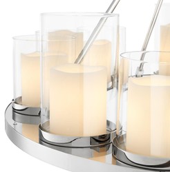 Casa Padrino lustre de luxe en argent 90 x H. 65 cm - collection restaurant hôtel