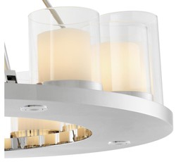 Casa Padrino lustre de luxe en argent 90 x H. 65 cm - collection restaurant hôtel