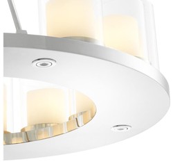 Casa Padrino lustre de luxe en argent 90 x H. 65 cm - collection restaurant hôtel