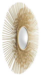 Casa Padrino Luxus Wohnzimmer Spiegel Gold - Designer Wandspiegel