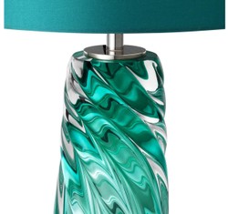 Casa Padrino lampe de table design turquoise 17 x 42 x H. 67 cm - collection de luxe