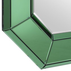Casa Padrino espejo de pared de salón de lujo verde 80 x H. 106 cm - espejo de diseño