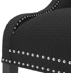 Casa Padrino sillón / sillón de lujo negro 66 x 60 x H. 91 cm - Edición Limitada