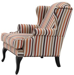 Casa Padrino armchair multi-colored with black legs 81 x 104 x H. 104 cm - luxury collection