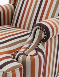 Casa Padrino armchair multi-colored with black legs 81 x 104 x H. 104 cm - luxury collection