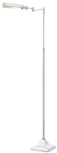 Casa Padrino luxury floor lamp with swing arm in silver - hotel furniture