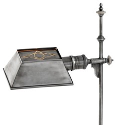 Casa Padrino lampada da terra di lusso antico argento 21,5 x 20,5 x H. 130 cm - arredi in stile antico