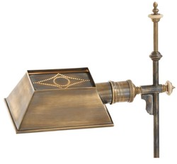 Casa Padrino lámpara de mesa de lujo vintage latón 16 x 20,5 x H. 82 cm - lámpara de mesa de estilo antiguo