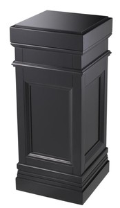 Casa Padrino Colonna Nero 44 x 44 x H. 103 cm - Tavolino di lusso