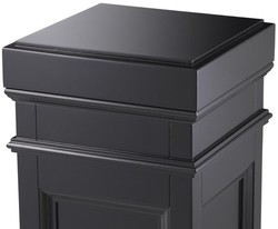 Casa Padrino Colonna Nero 44 x 44 x H. 103 cm - Tavolino di lusso