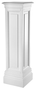 Casa Padrino colonna salotto bianco 33 x 33 x H. 120 cm - collezione di lusso