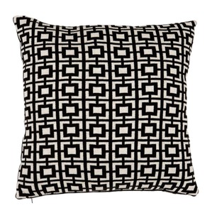 Casa Padrino set di cuscini di lusso 50 x H. 50 cm nero / bianco - accessori soggiorno