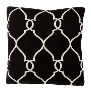 Casa Padrino coussin de luxe 2pcs. noir 50 x H. 50 cm - Accessoires de salon