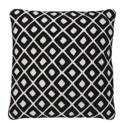 Casa Padrino coussin noir avec motif 50 x H. 50 cm - qualité de luxe