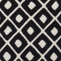 Casa Padrino coussin noir avec motif 50 x H. 50 cm - qualité de luxe