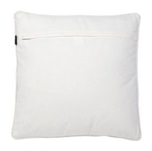 Casa Padrino Zierkissen in weiß / orange / rot 50 x H. 50 cm - Luxus Wohnzimmer Accessoires