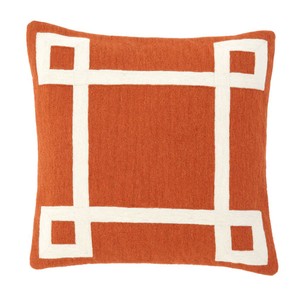 Casa Padrino coussin design orange 50 x H. 50 cm - coussin de luxe