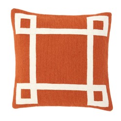 Casa Padrino coussin design orange 50 x H. 50 cm - coussin de luxe