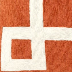 Casa Padrino coussin design orange 50 x H. 50 cm - coussin de luxe
