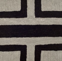 Casa Padrino almohada de diseño negro y gris 50 x H. 50 cm - almohada de lujo