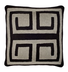 Casa Padrino almohada de diseño negro y gris 50 x H. 50 cm - almohada de lujo