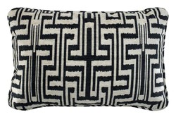 Casa Padrino Décoratif Coussin Designer Noir / Beige 60 x H. 40 cm - collection de luxe