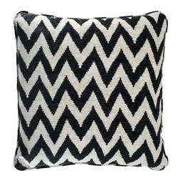 Casa Padrino Luxe Décoratif Coussin Noir / Beige 60 x H. 60 cm - Collection Designer