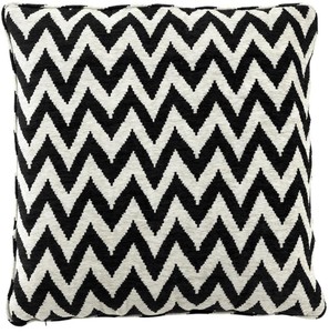 Casa Padrino Luxe Décoratif Coussin Noir / Beige 75 x H. 75 cm - Collection Designer