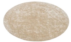 Casa Padrino Luxury Designer Carpet Beige Diameter 280 cm - Limited Edition