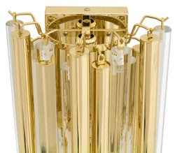 Casa Padrino applique / lampe de luxe or 23 x 14,5 x H. 42 cm - Collection Hotel Restaurant