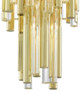 Casa Padrino Luxus Kronleuchter Gold Durchmesser 35 x H. 68 cm - Hotel Möbel