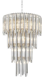 Casa Padrino lustre de luxe argent diamètre 57 x H. 88 cm - mobilier d'hôtel